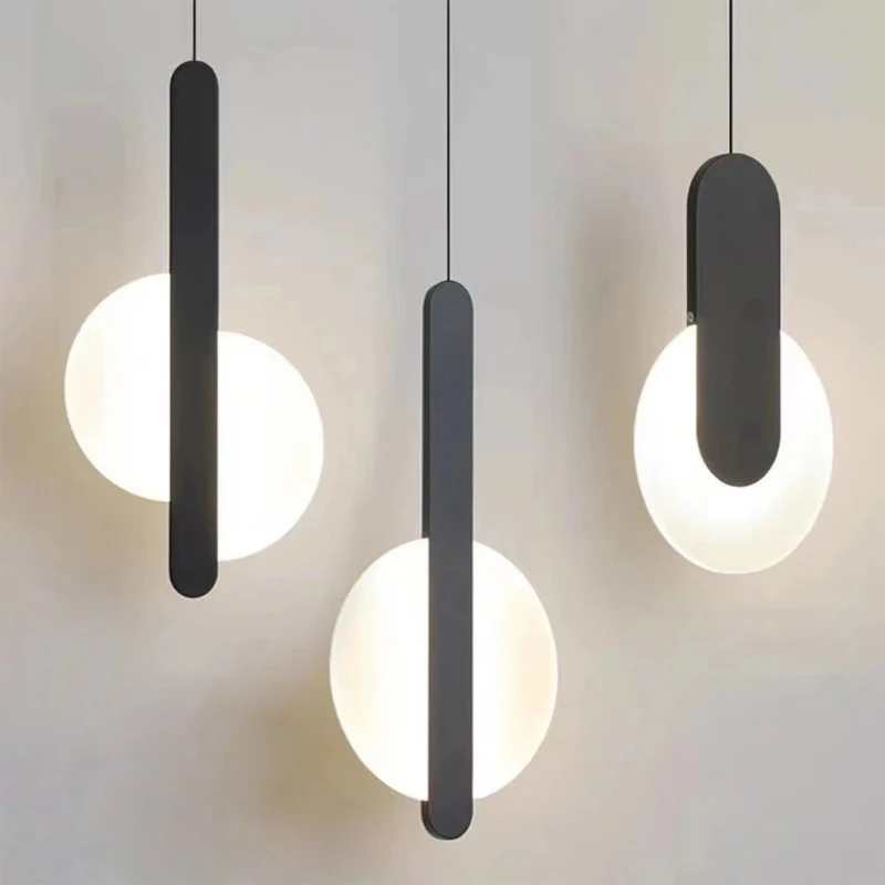 Hanging Moon Lamp - Luminárias Pendentes LED Modernas, Lustres para