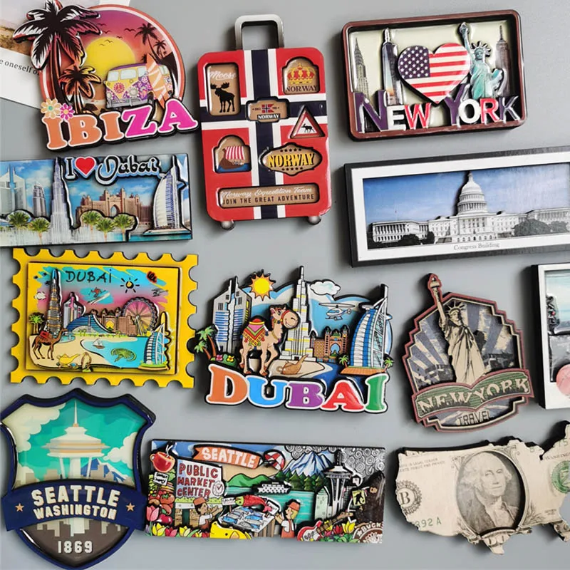 Home Decor Usa - Ímã de madeira para decoração de