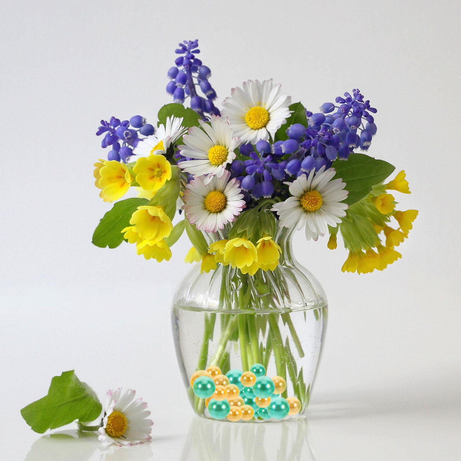 Home Decor Vase - 150 Peças de Pérolas de Imitação