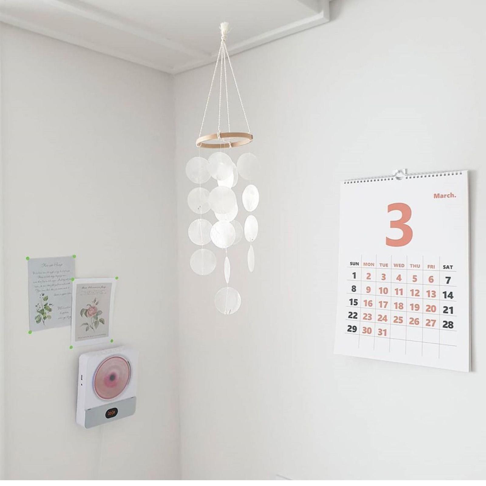 Boho Wind Chimes - Concha sinos de vento pátio costurado