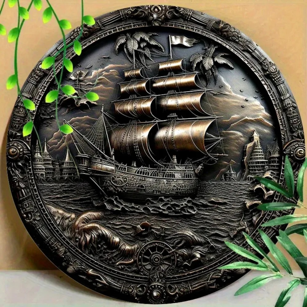 Home Decor Nautical - Arte de parede de metal de