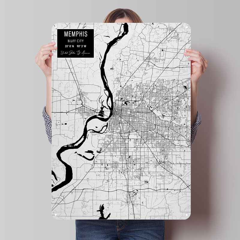 Home Decor Usa - Memphis tn eua flandres sinais mapa