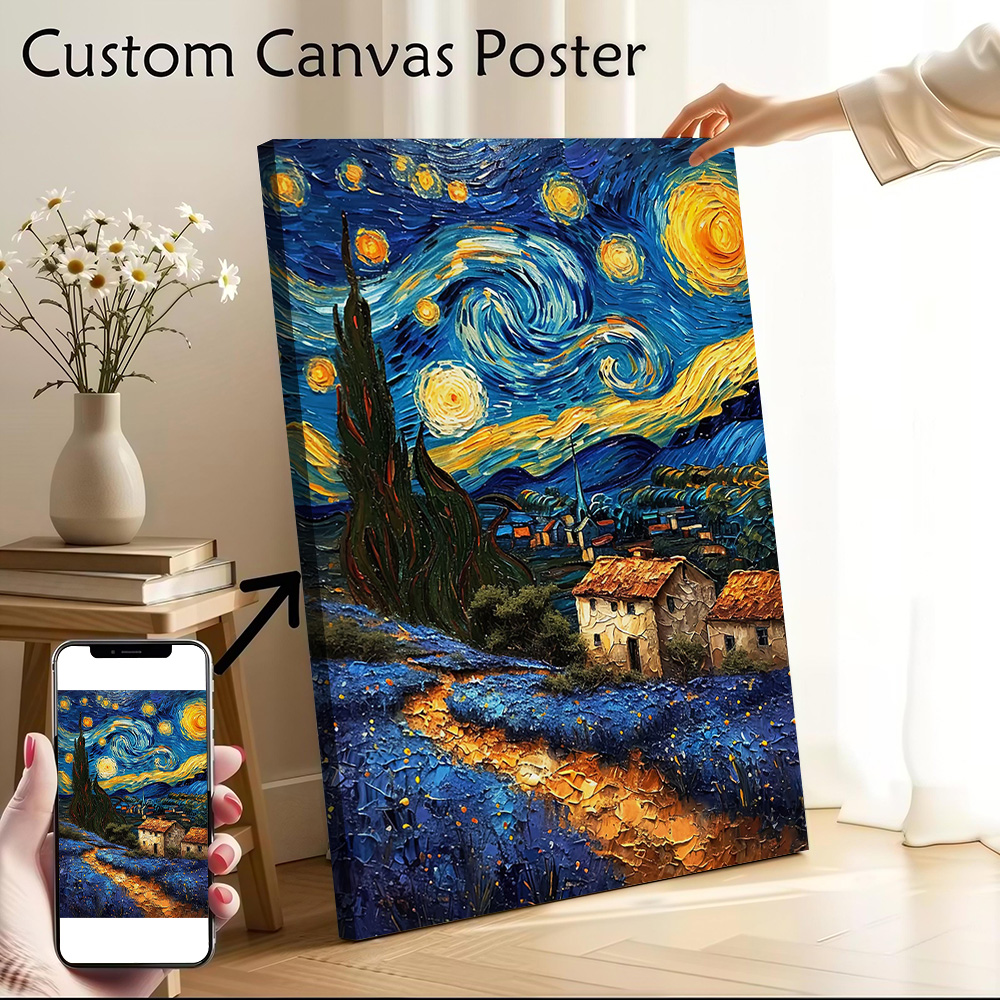 Home Decor Luxury - Pôster de Paisagem de Van Gogh,