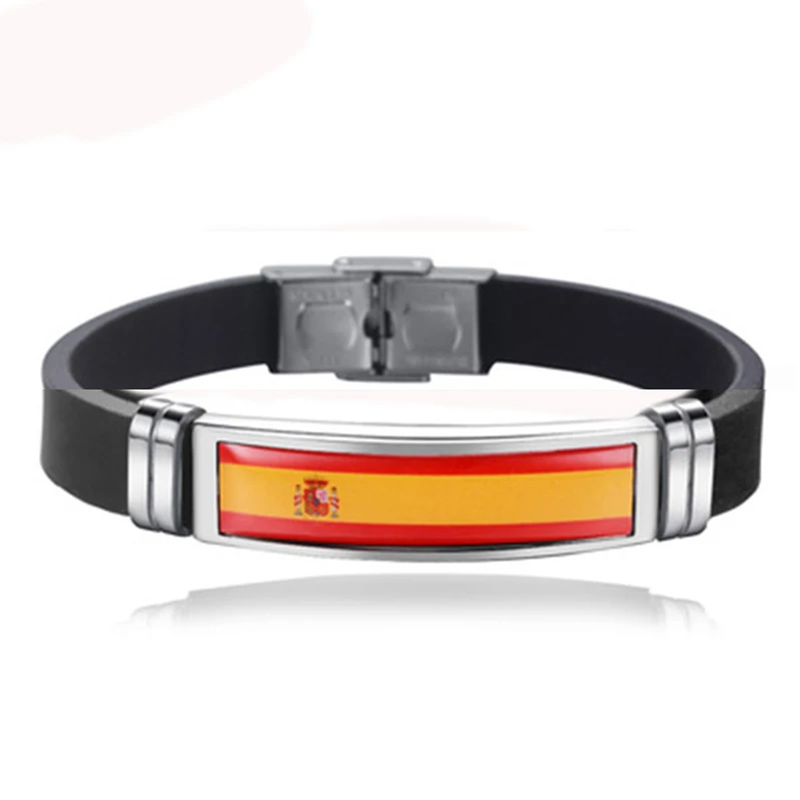 Home Decor Canada - Pulseira de couro com bandeira da