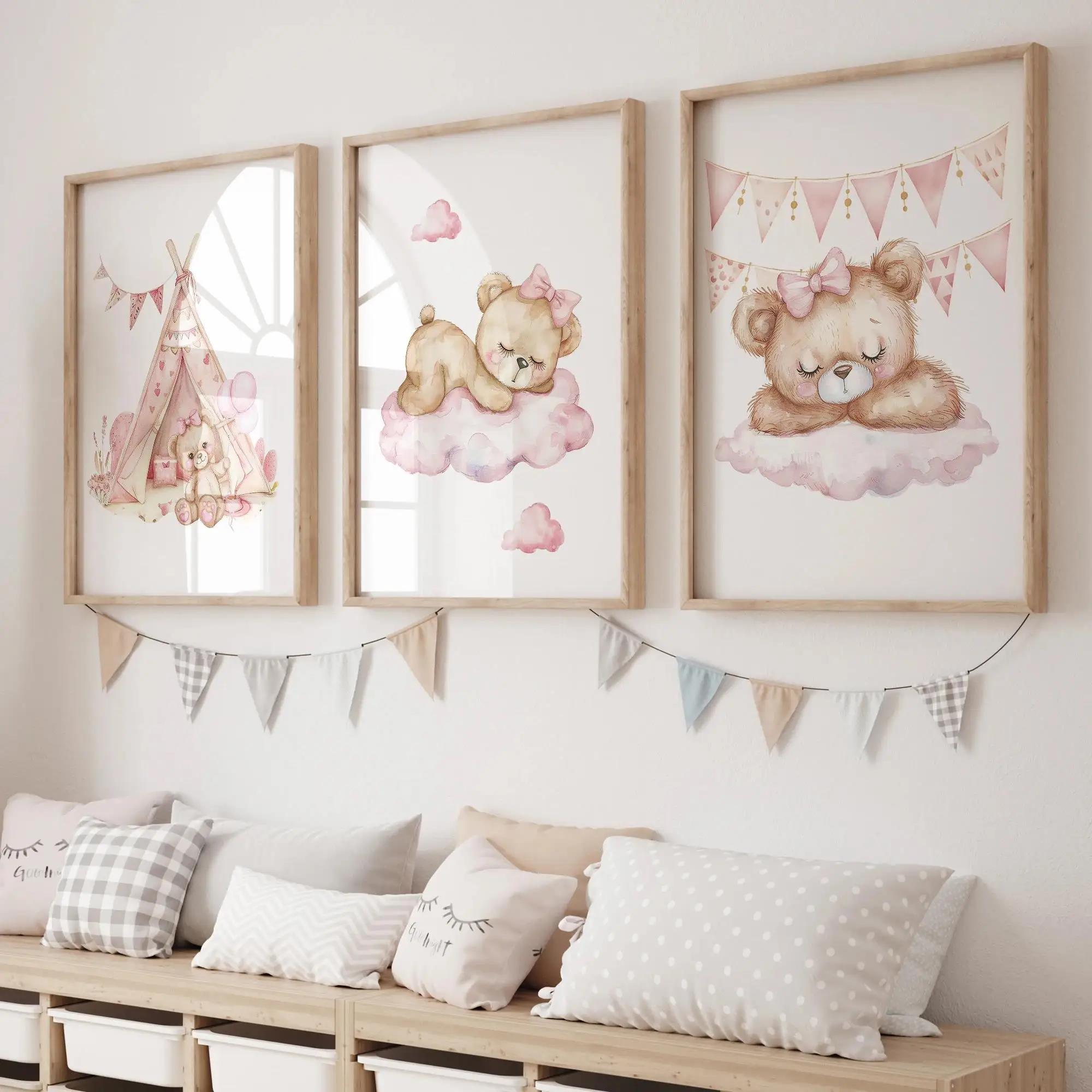 Home Decor Reviews - Rosa sonho urso carrossel tenda balanço
