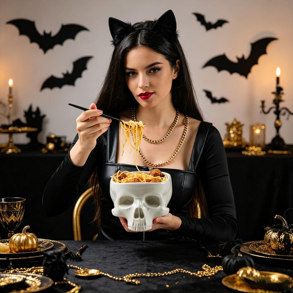 Ceramic Trinket Dish - Decoração de Mesa de Halloween, Prato