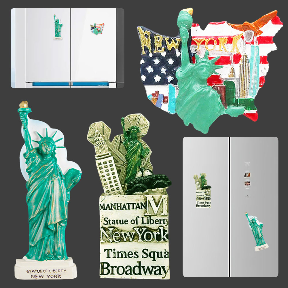 Home Decor Usa - América estátua da liberdade 3d geladeira