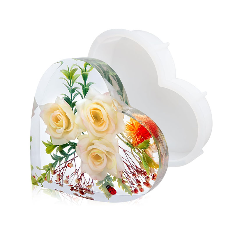 Home Decor Manufacturers - Molde de resina epóxi de coração