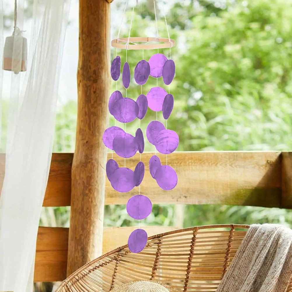 Boho Wind Chimes - ABMI-Shell Sinos de Vento para Jardim