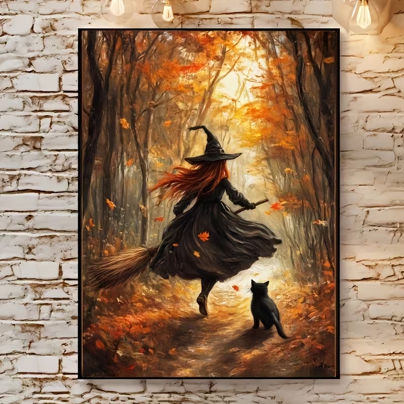 Home Decor Reviews - Arte de parede retrô de bruxa