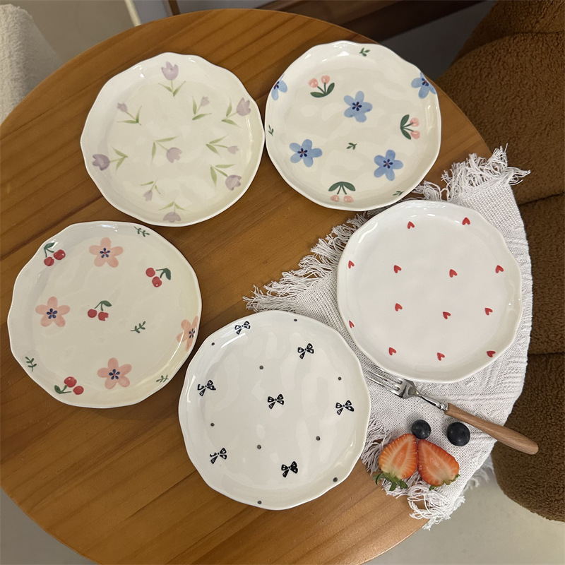 Ceramic Trinket Dish - Coreano dos desenhos animados simplicidade pequena