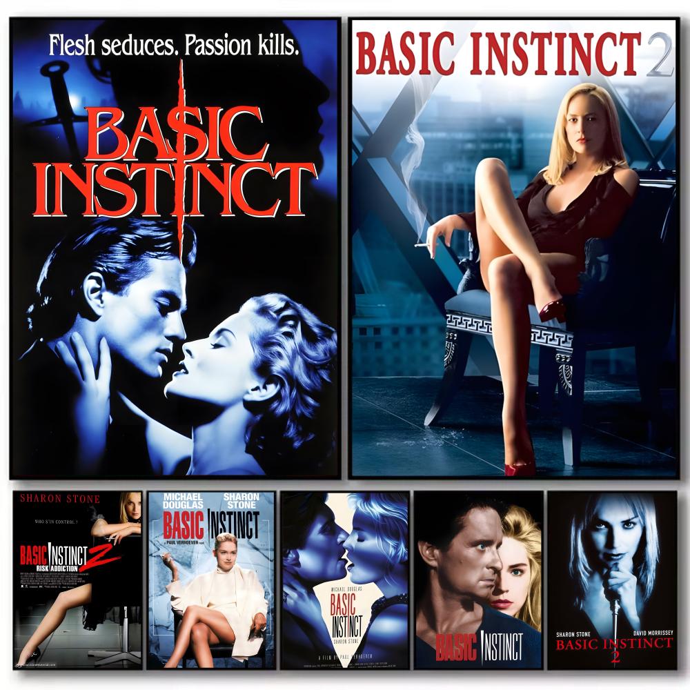 Home Decor Reviews - Pôster de filme Basic Instinct, adesivos