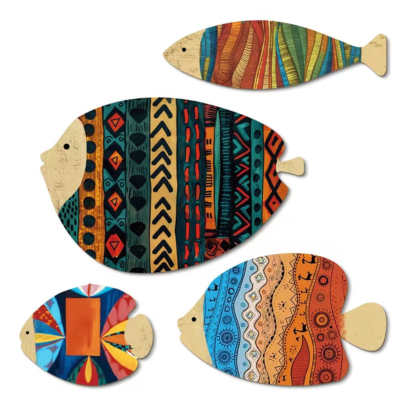 Home Decor Nautical - Conjunto de 4 Peças de Decoração