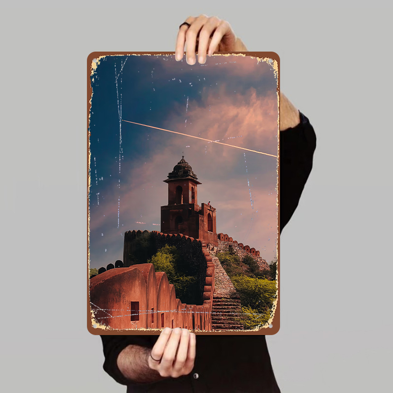 Home Decor Jaipur - Vintage jaipur fortaleza crepúsculo cena personalizado