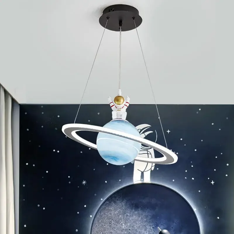 Hanging Moon Lamp - Nova Luminária Pendente LED Infantil Tema