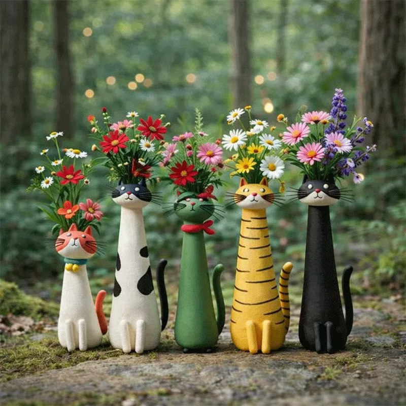 Dispositivo em forma de gato f - Home Decor Vase avaliação e preço