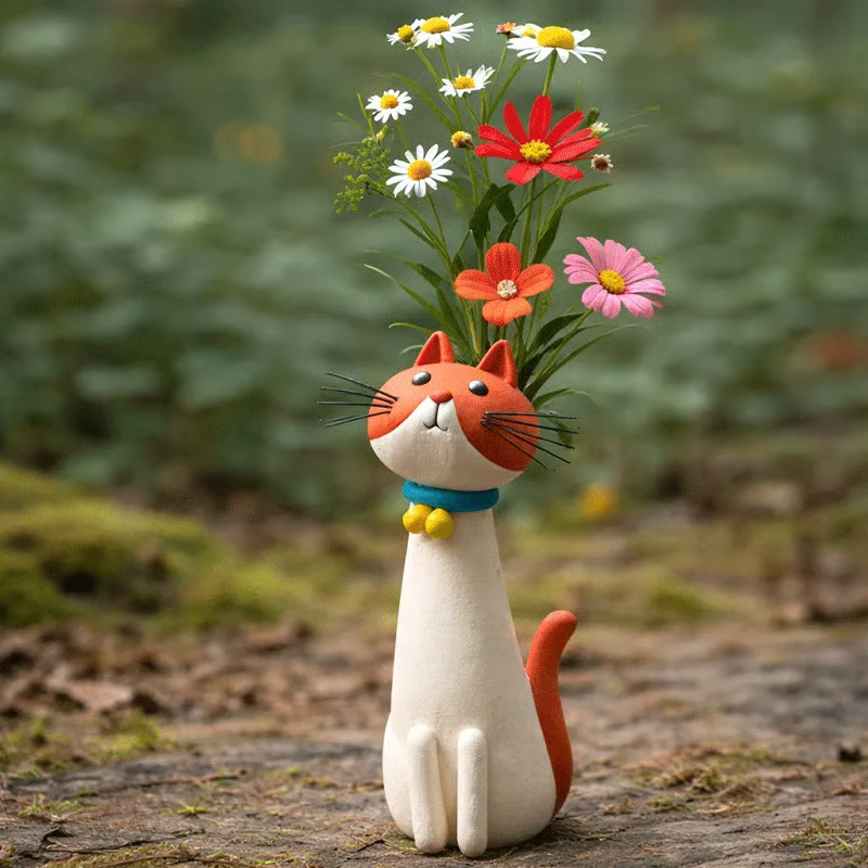 Dispositivo em forma de gato f - Home Decor Vase avaliação e preço