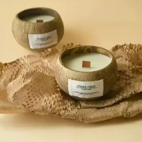 Vela perfumada de casca de coc - Home Decor Essentials avaliação e preço