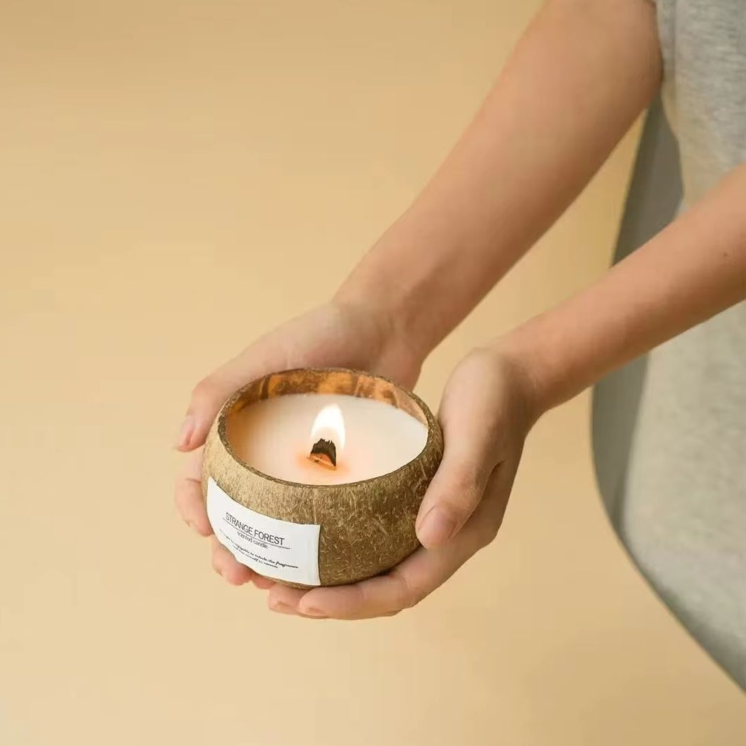 Vela perfumada de casca de coc - Home Decor Essentials avaliação e preço