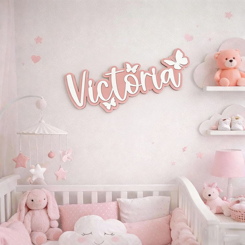 Placa de Nome de Madeira Perso - Home Decor Diy avaliação e preço