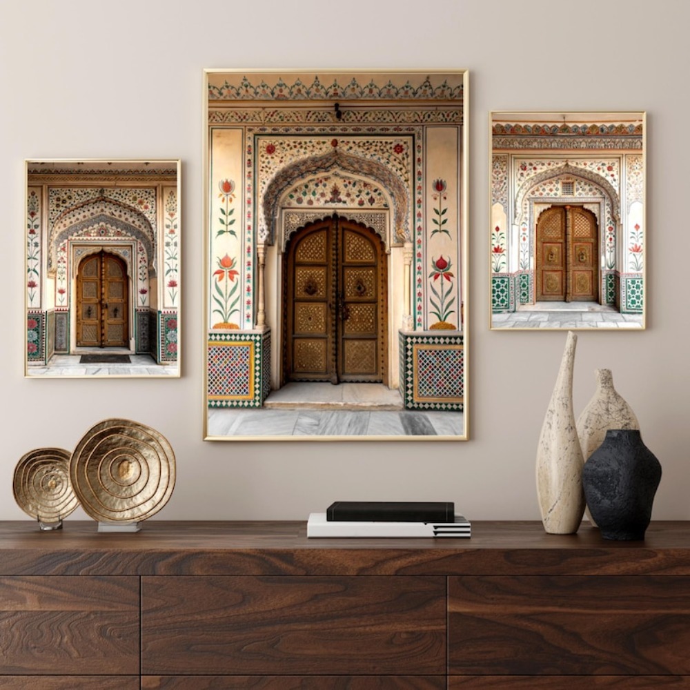 Arte tradicional sem moldura d - Home Decor Jaipur avaliação e preço