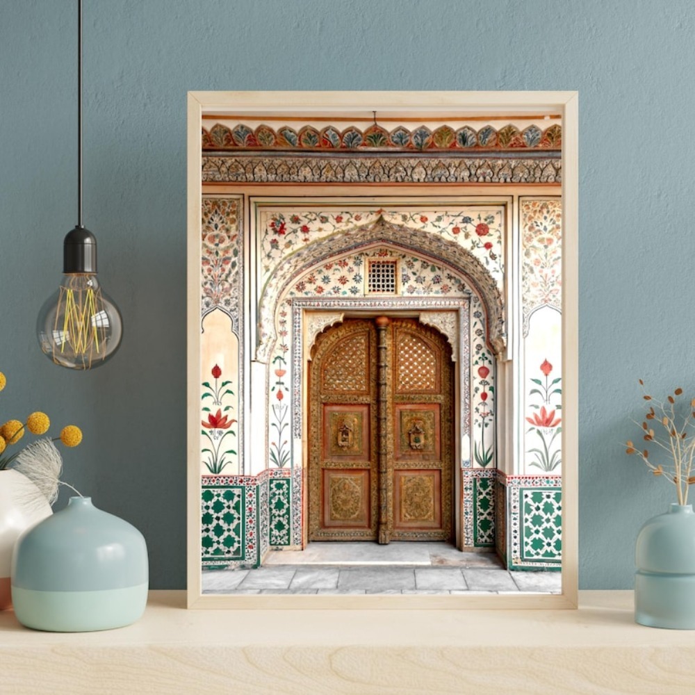 Arte tradicional sem moldura d - Home Decor Jaipur avaliação e preço