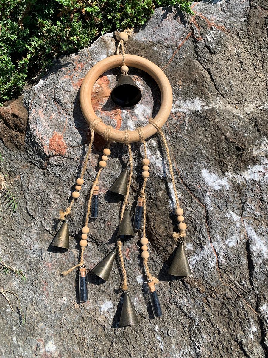 Sino de Vento de Madeira com A - Boho Wind Chimes avaliação e preço