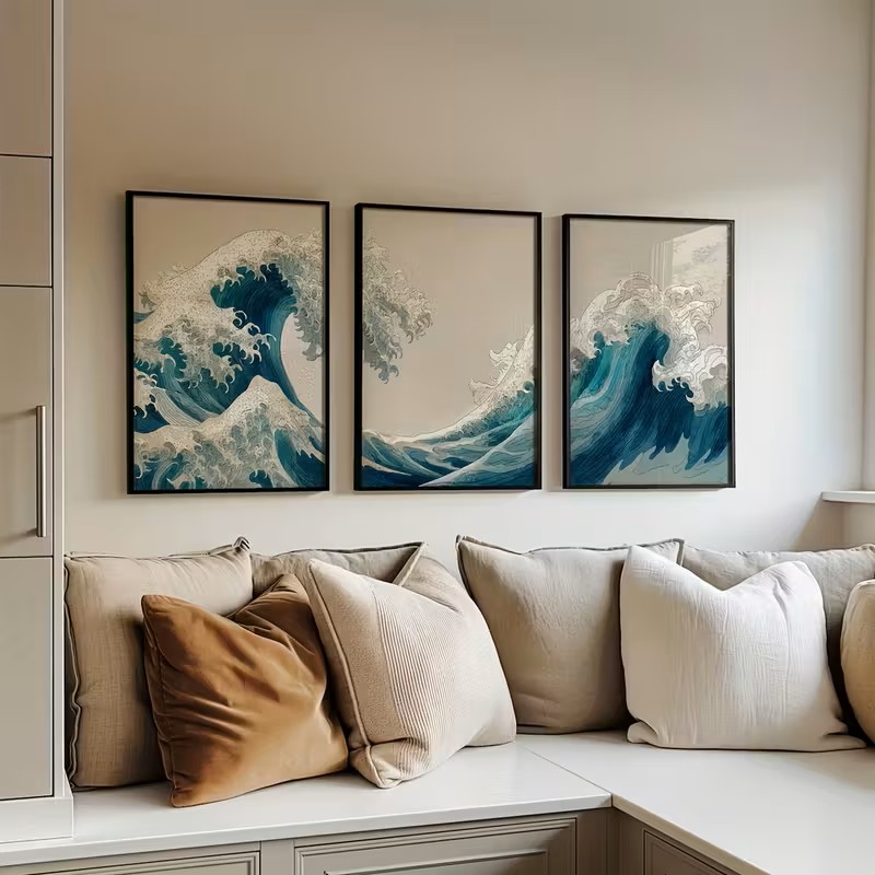 Pôster de Lona Abstrato de Pai - Home Decor Nautical avaliação e preço