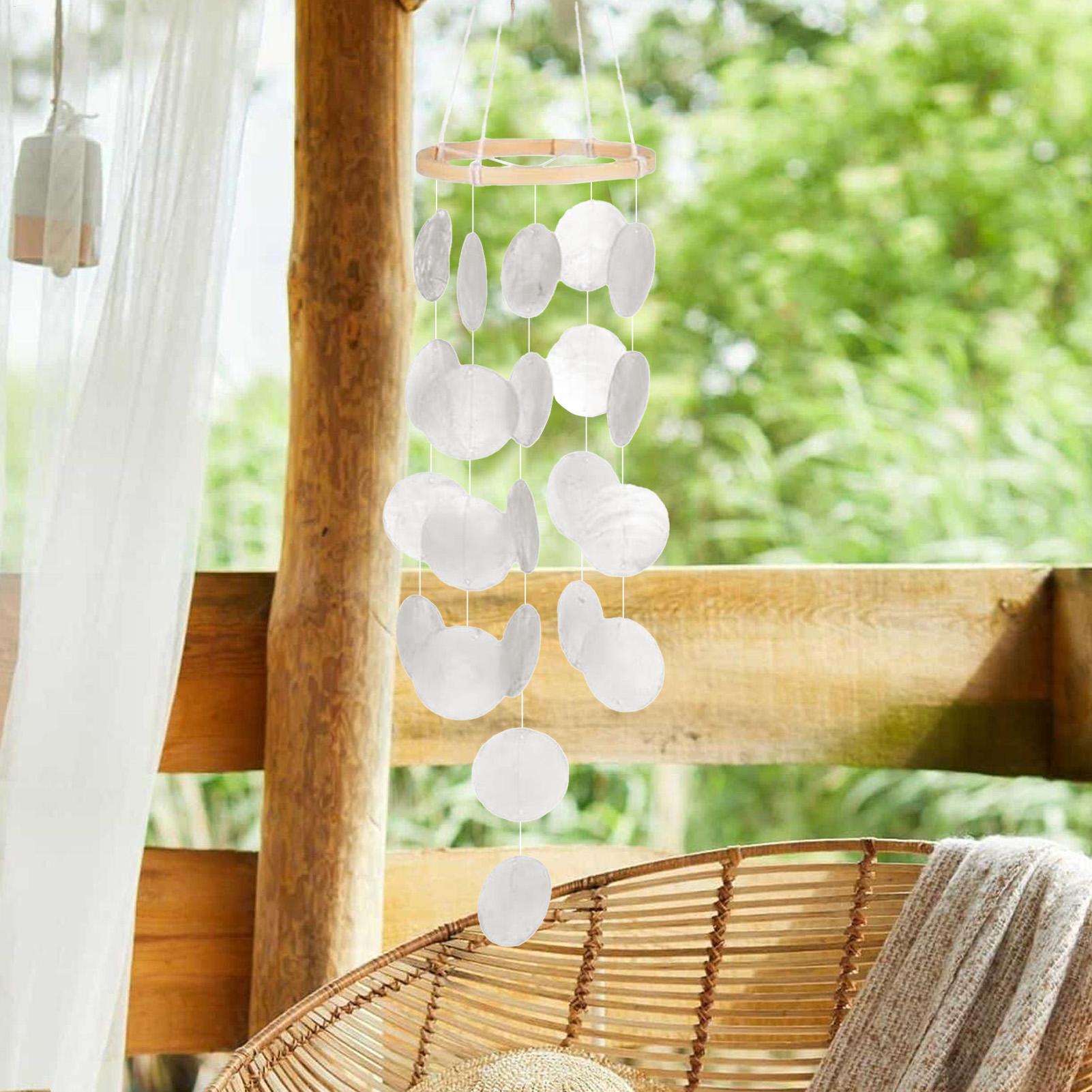 Concha sinos de vento pátio co - Boho Wind Chimes avaliação e preço