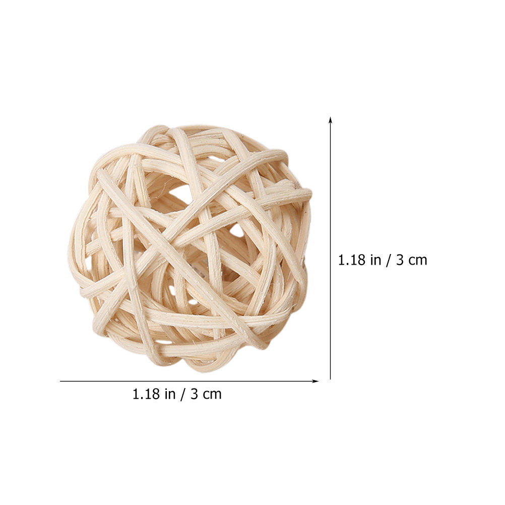 20 Peças de Bolas de Rattan pa - Home Decor Vase avaliação e preço