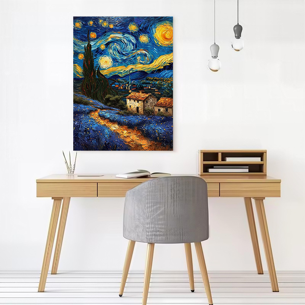 Pôster de Paisagem de Van Gogh - Home Decor Luxury avaliação e preço