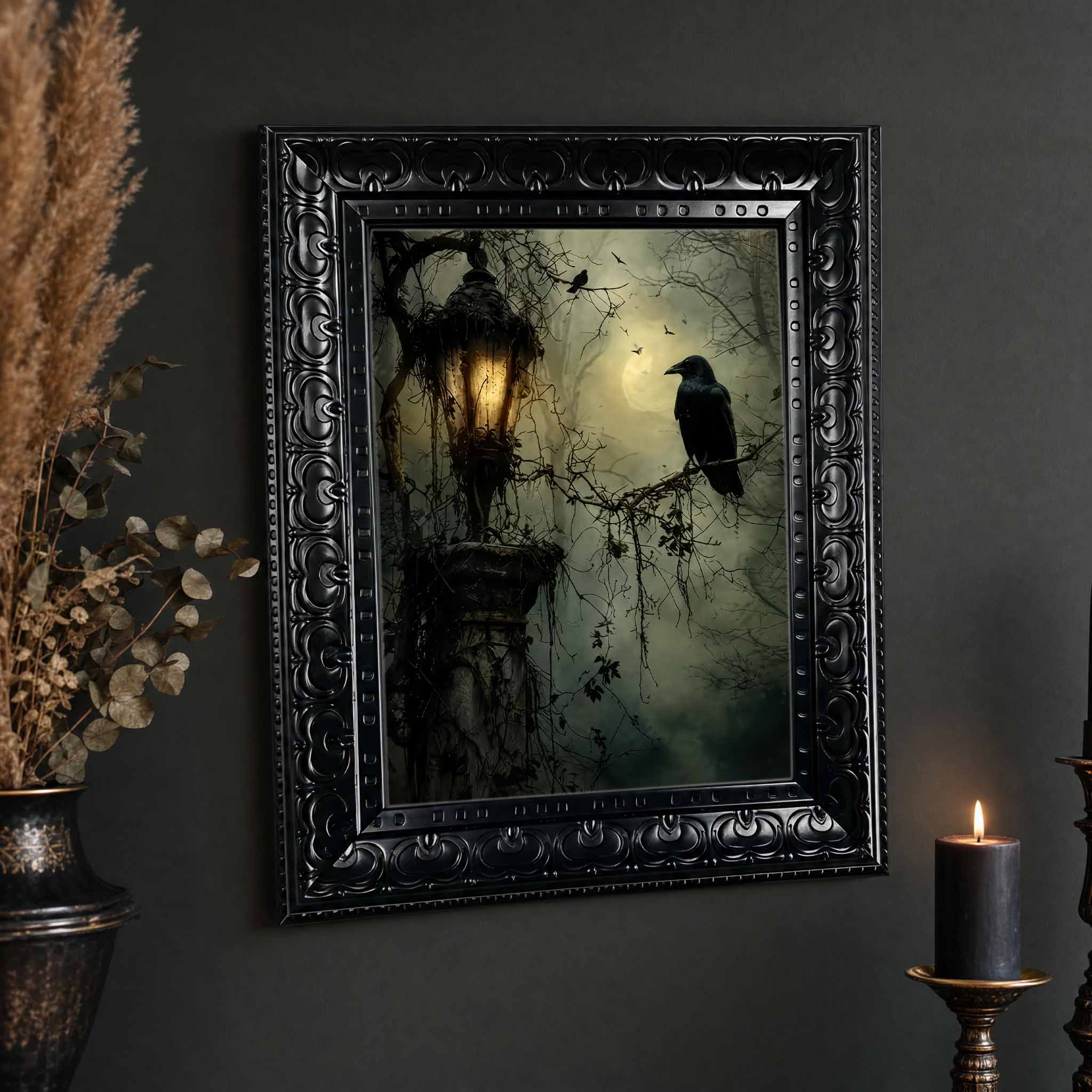 Arte de Parede de Halloween, Q - Home Decor Gothic avaliação e preço