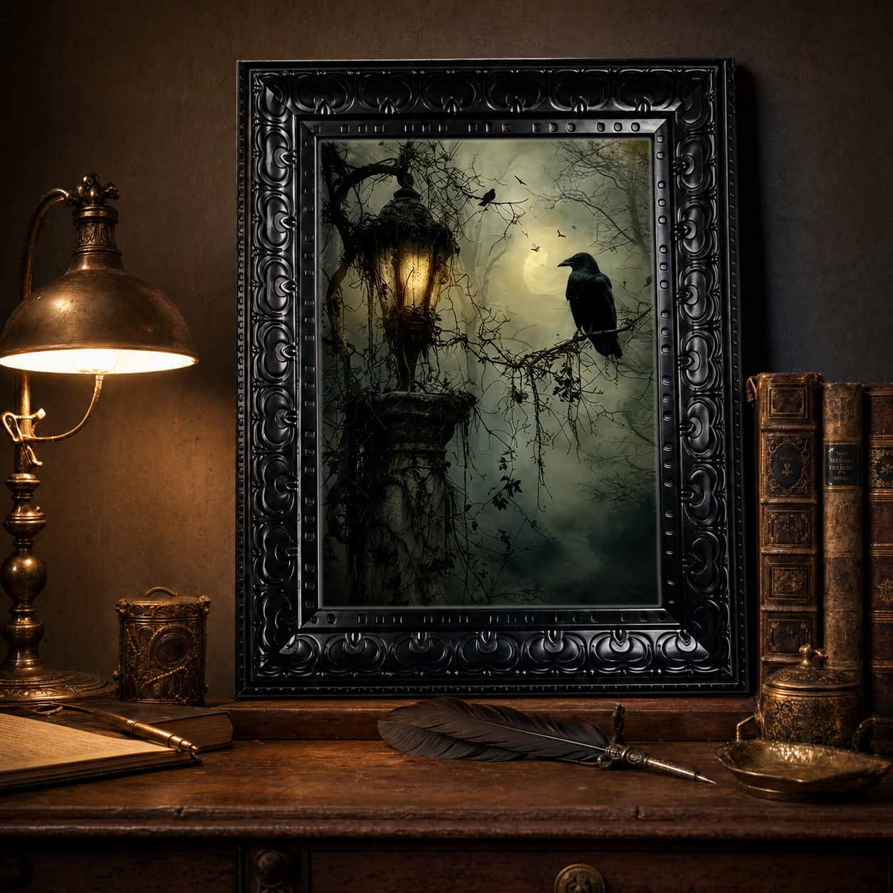 Arte de Parede de Halloween, Q - Home Decor Gothic avaliação e preço