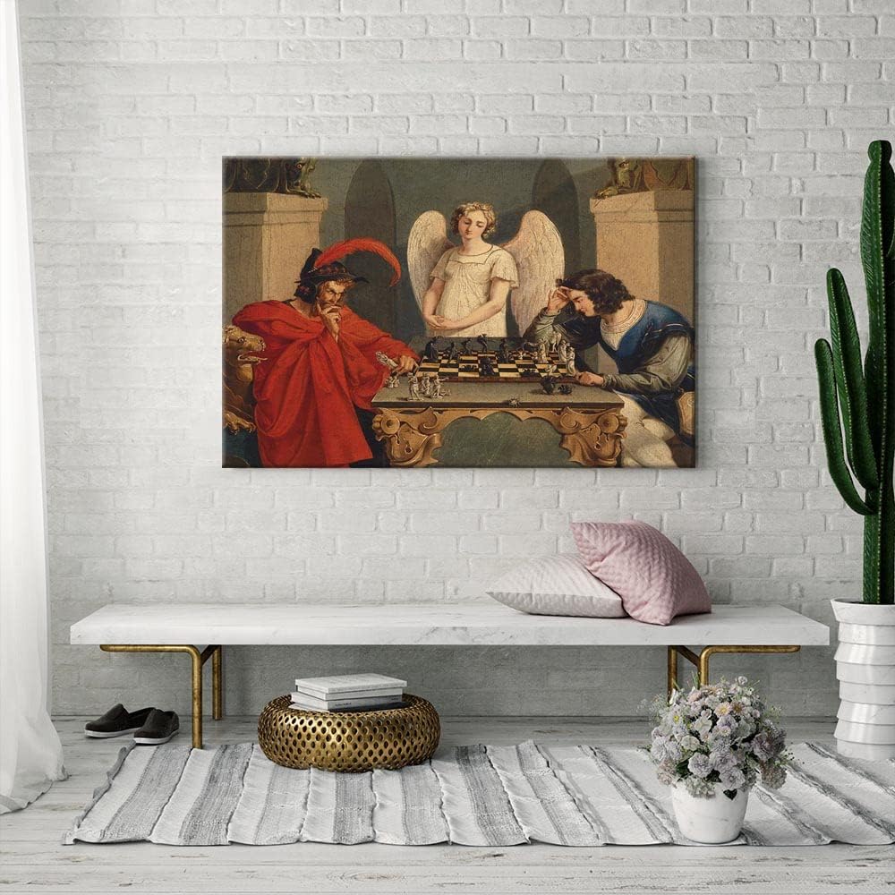Iuhyfmsm vintage faust e mefis - Geometric Wall Art avaliação e preço