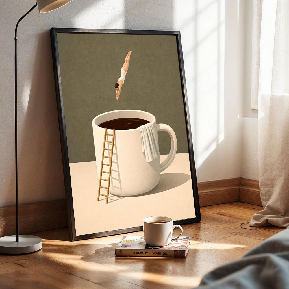 1 peça de Pôster sem moldura,  - Geometric Wall Art avaliação e preço