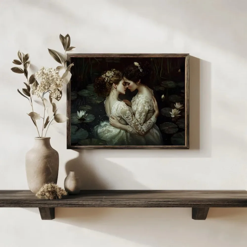 Pôster Gótico Vitoriano Lésbic - Home Decor Gothic avaliação e preço