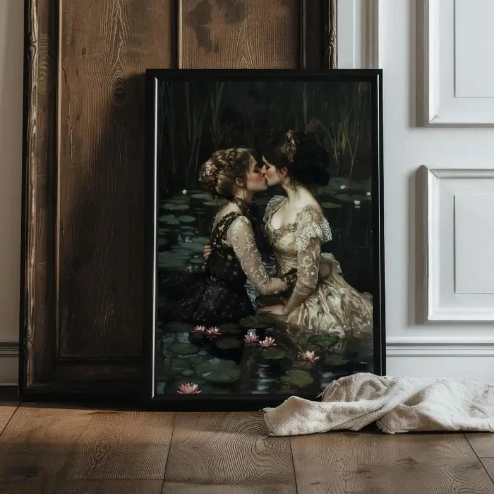 Pôster Gótico Vitoriano Lésbic - Home Decor Gothic avaliação e preço