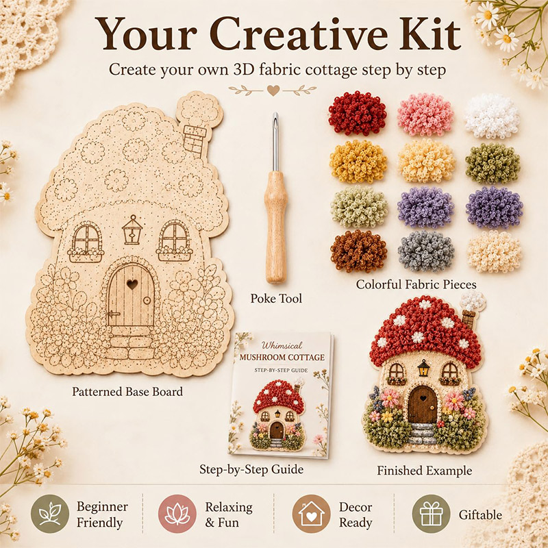 Kit DIY de Arte Poke 3D Casa C - Home Decor Diy avaliação e preço