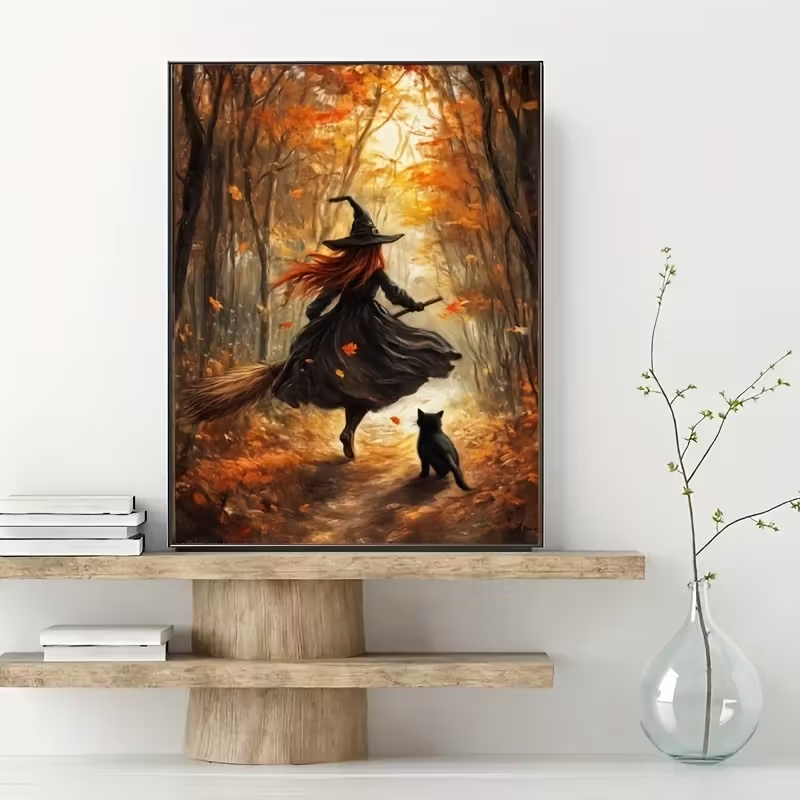 Arte de parede retrô de bruxa  - Home Decor Reviews avaliação e preço