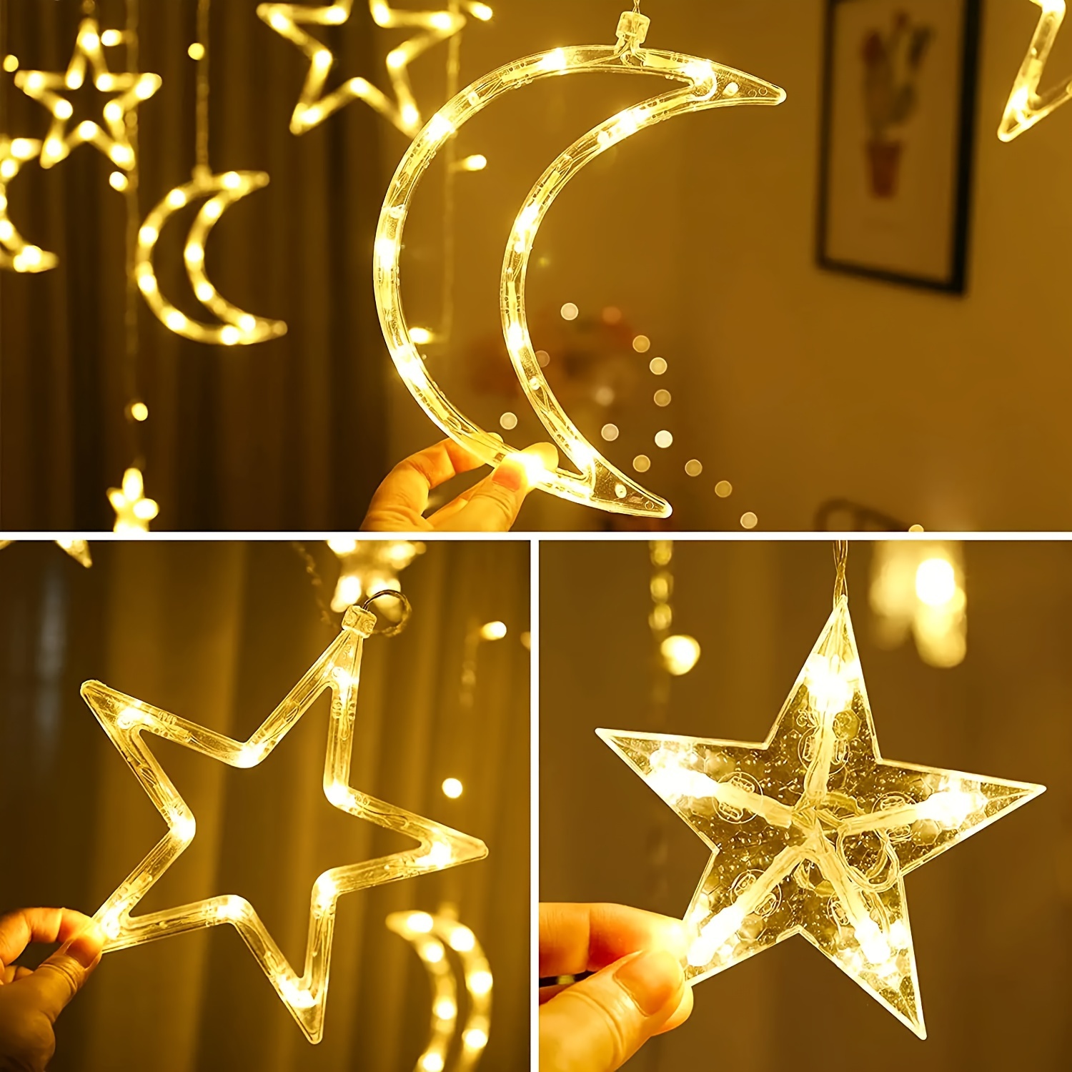 3.5m alimentado por bateria so - Hanging Moon Lamp avaliação e preço