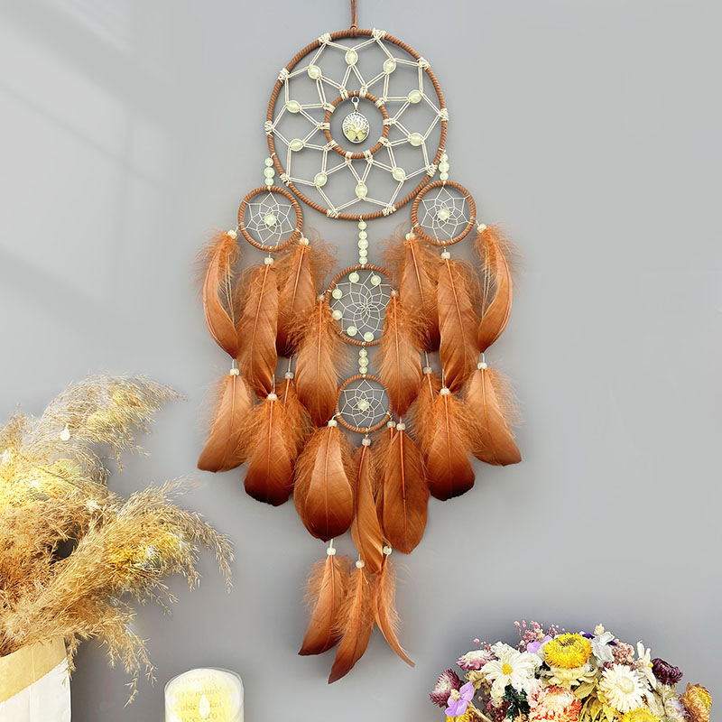 Boho sonho apanhador mão-tecid - Boho Wind Chimes avaliação e preço