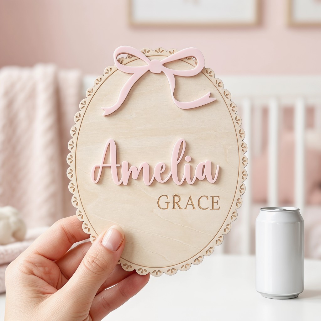 1 Peça Placa de Nome de Madeir - Home Decor Pinterest avaliação e preço