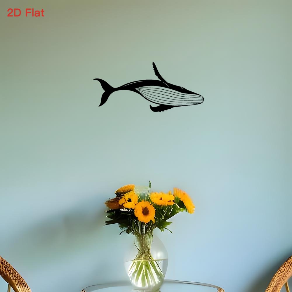 Arte de Parede em Metal Baleia - Home Decor Nautical avaliação e preço