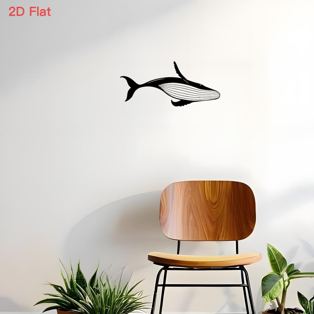 Arte de Parede em Metal Baleia - Home Decor Nautical avaliação e preço
