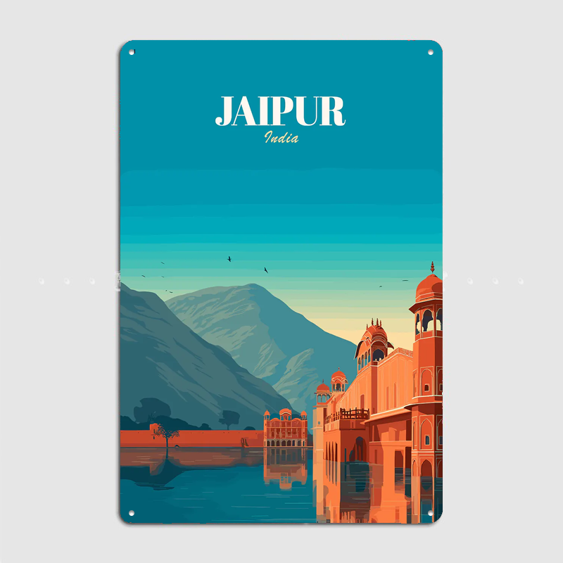 Pôster de Viagem Jaipur, Índia - Home Decor Jaipur avaliação e preço