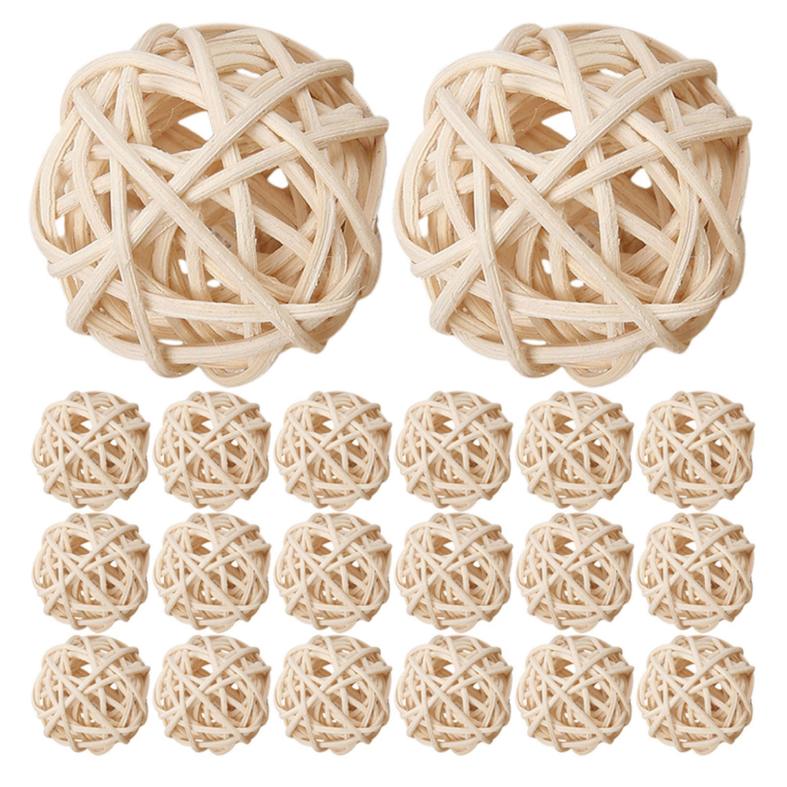 35 Peças de Bolas de Rattan Na - Home Decor Vase avaliação e preço