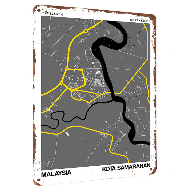 Kota Samarahan Malásia Mapa da - Home Decor Kota avaliação e preço