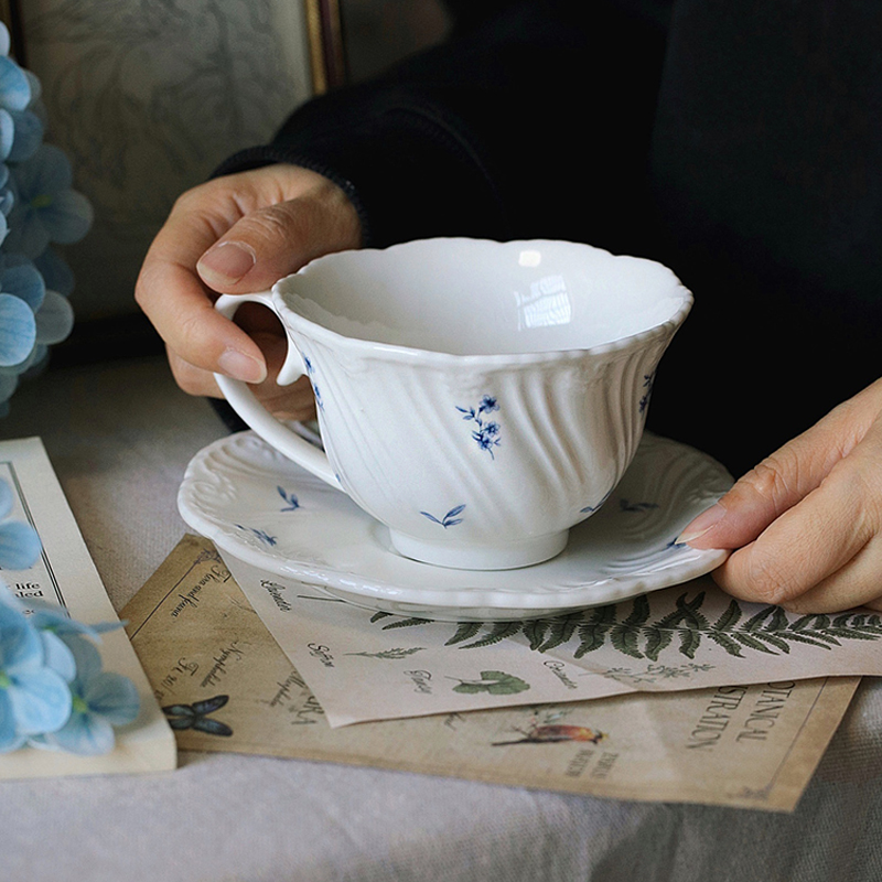 Prato de cerâmica azul floral  - Ceramic Trinket Dish avaliação e preço