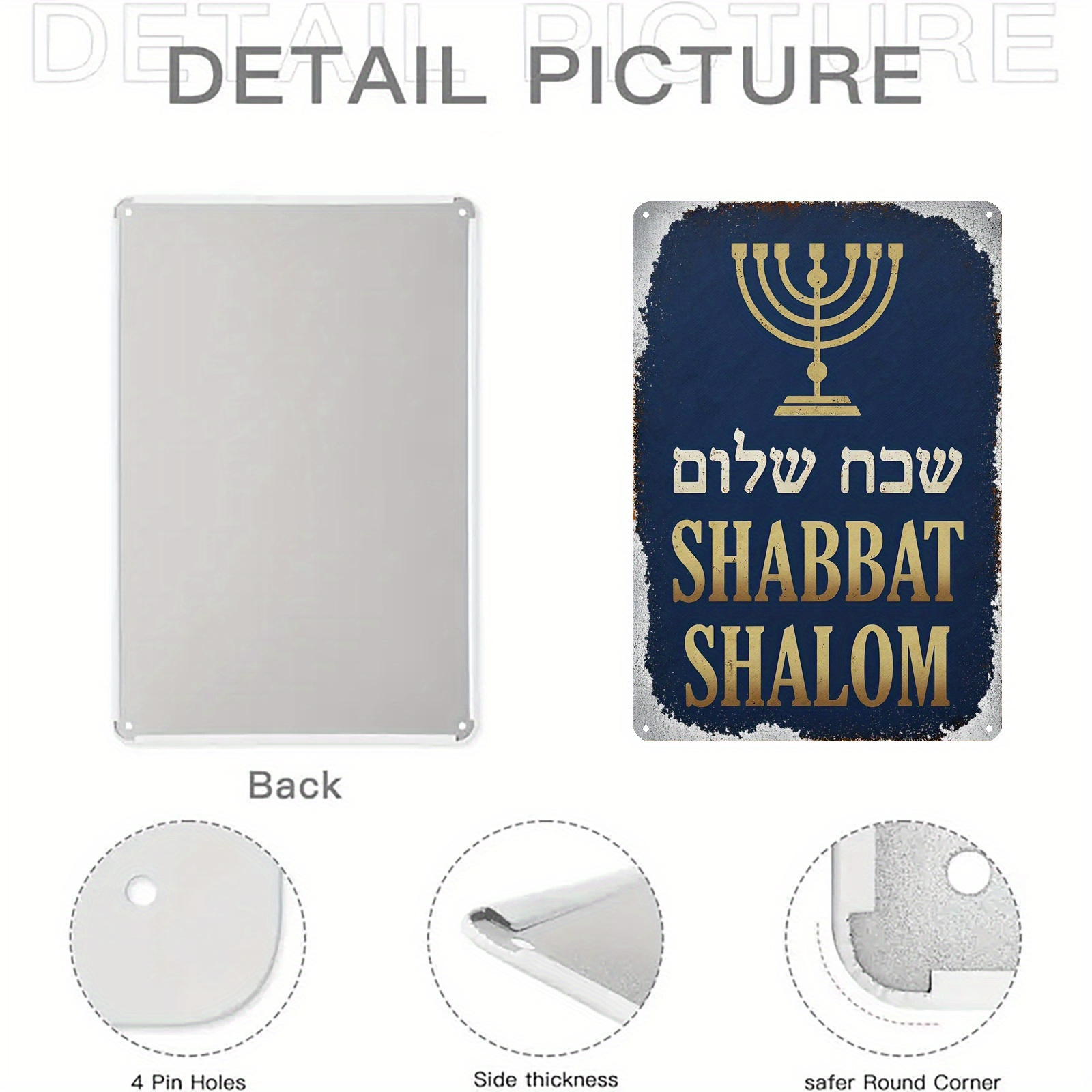 CIFBUY Placa de Menorá Judaica - Home Decor You avaliação e preço