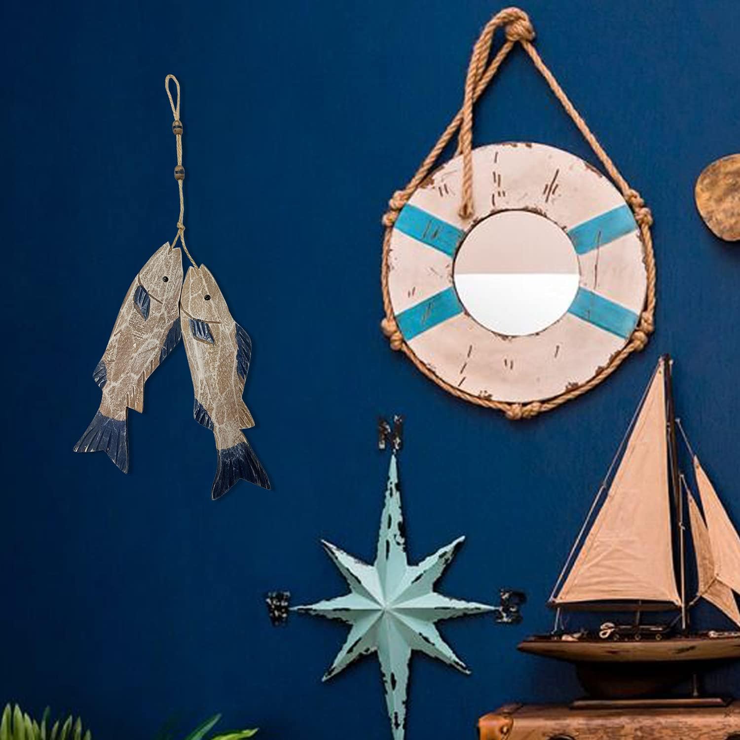 Arte Decorativa de Parede em M - Home Decor Nautical avaliação e preço